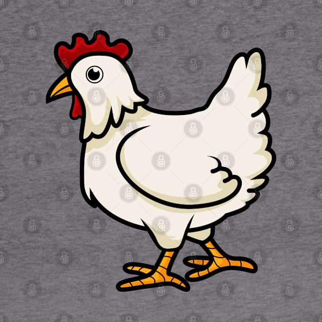 Chicken Cartoon by MyBeautifulFiles